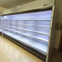 یکصد متر قفسه دوی یخچال پرده هوا خمچ فروشگاهی