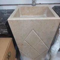 روشویی تک پایه کرم توکار
