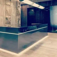 میزپیشخوانMDFطرح سنگ کانترمنشی اطلس با نور رستوران|دفتر کار|شیراز, ارم|دیوار