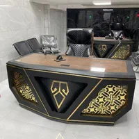میز مدریت و صندلی اداری. نیم ست ۴نفره