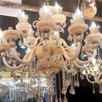 لوستر کریستالی وارداتی جورجینا(مستقیم ازکارخانه)|لوستر و چراغ آویز|کرج, حصارک بالا|دیوار