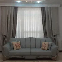 پرده پذیرایی حریر ساده ترک|پرده، رانر، رومیزی|مشهد, احمدآباد|دیوار