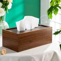 جادستمال ، جا دستمال کاغذی چوبی جعبه دستمال کاغذی