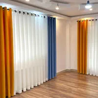 پرده حریر ساده (مخمل آماده) والن پانچی و مینیمال