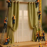 نصاب پرده نصب پرده دوخت انواع پرده شست وشو پرده