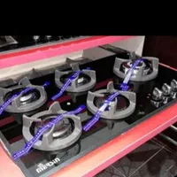 اجاق گاز صفحه ای شیشه ۵شعله رز گاز مدل cooker|اجاق گاز و لوازم برقی پخت‌وپز|رشت, رشتیان|دیوار