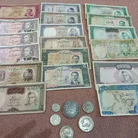 تعدادی اسکناس قدیمی زمان پهلوی