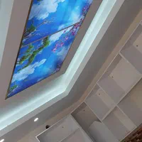 کاغذدیواری بازسازی،TVwall آسمان مجازی کناف نقاشی|خدمات پیشه و مهارت|پاکدشت, |دیوار