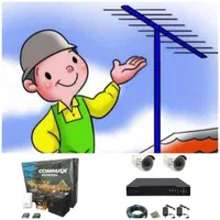 نصاب آنتن نصب آنتن نصب دوربین مداربسته ودزدگیر