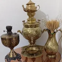 سماور ذغالی برنزی|سماور، چای‌ساز، قهوه‌ساز|نسیم‌شهر, |دیوار