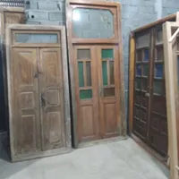 درب و پنجره چوبی سنتی در حد نو در همه ی ابعاد|مصالح و تجهیزات ساختمان|بهشهر, |دیوار