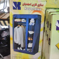 کمد پارچه برزنتی تاشو کاور لباس و رختخواب|جاکفشی، کمد، دراور|مشهد, خین عرب|دیوار