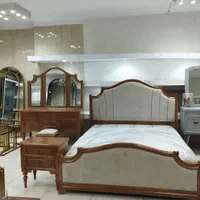 سرویس خواب و تخت خواب و تخت خواب دونفره قهوی