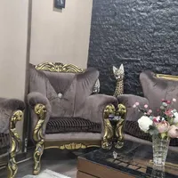ست ۷نفره مبل چوب و استیل|مبلمان خانگی و میز عسلی|تهران, صادقیه|دیوار