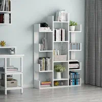 بوفه و کتابخانه مدل کاکتوس ۲ سفید