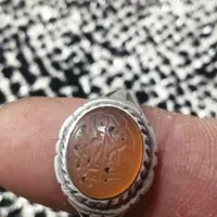 انگشتر نقره دستساز خط