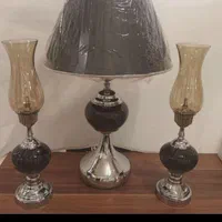 چینی آباژور شمعدان کادویی رومیزی کنار‌سالنی  سنگی|چراغ خواب و آباژور|مشهد, کوثر|دیوار