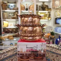 سرویس قابلمه مسی ۵ پارچه عروس
