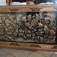 تابلو قلمزنی مسی طرح شکارگاه
