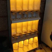 استند مکانیزه آجیل و خشکبار قفسه فروشگاه طبقاتی