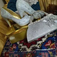 کفش نگین دار اصل هفت رنگ سایز40 و کیف|کیف، کفش، کمربند|تبریز, |دیوار
