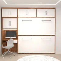 تخت دو طبقه تاشو مناسب دونفره ذخیره سازی فضا کمجا