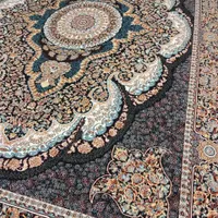 دو تخته فرش ۱۲ متری سورمه ای جفتی در حد نو|فرش|اصفهان, برزان|دیوار