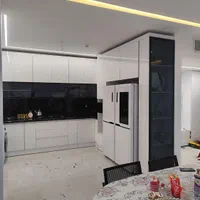 کابینت های گلاس mdf کمد ودرب اتاقی تعمییرات|کتابخانه، شلف، قفسه‌های دیواری|سیرجان, |دیوار