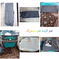 تخت پارک همراه با کریر وروروئک وکریر وساک|اسباب و اثاث بچه|قزوین, |دیوار