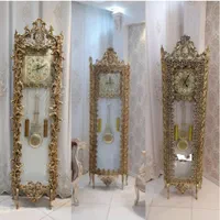 ساعت ایستاده کنارسالنی ویترینی ساعت طرح برنج|ساعت دیواری و تزئینی|مشهد, طلاب|دیوار