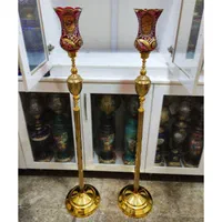 کنار منبری وکنار سالنی پایه بلند مذهبی شمعدان هیئت|صنایع دستی و سایر لوازم تزئینی|تهران, شوش|دیوار