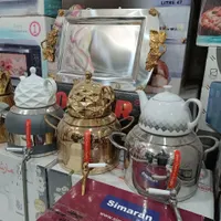 کتری قوری کف چدن و طلایی  کتری وقوری سوتی|قوری، کتری، قهوه‌ساز دستی|قم, نیروگاه|دیوار