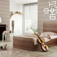 تخت خواب دو نفره تکنفره ساده|تخت و سرویس خواب|قروه, |دیوار