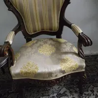 مبلمان هفت نفره چوب گردو اصل طرح استیل سلطنتی|مبلمان خانگی و میز عسلی|تهران, بلوار کشاورز|دیوار