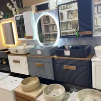 عمده/ تک فروش/ روشویی کابینتی واترپرو شیر سنگین