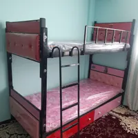تختخواب فلزی دوطبقه استقلال دورنگ|تخت و سرویس خواب|مشهد, رسالت|دیوار