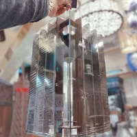 لوستر آویز تک شاخه چوبی کد۱۴|لوستر و چراغ آویز|تبریز, |دیوار