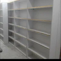 ست و زنبوری کتابخانه قفسه صنایع چوب و فلز حنفی|کتابخانه، شلف، قفسه‌های دیواری|قم, نیروگاه|دیوار