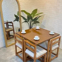 میز کم جا مربع. کمجا .کافه.عمده وتک