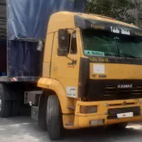 کاماز کشنده با کانتین چادری سر و ته باهم