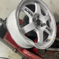 تابگیری وشکستگی رنگ کاری رینگ های المینومی آهنی|قطعات یدکی و لوازم جانبی|تبریز, |دیوار