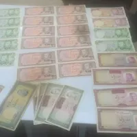 ۴۵برگ اسکناس جز دو برگ بقیه اسکناس ها بانکی