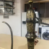 گلاب پاش برنجی قلم کاری پاکستانی بزرگ|صنایع دستی و سایر لوازم تزئینی|طرقبه, |دیوار