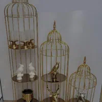 استند پایه فلزی دکوری تزیینی نیم قفس مدل کله گنبدی|صنایع دستی و سایر لوازم تزئینی|آفتاب, |دیوار