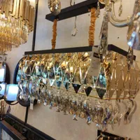 لوستر لاینر کریستالی تخت جمشید|لوستر و چراغ آویز|اهواز, حصیرآباد|دیوار