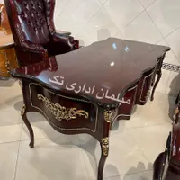 مبل چوبی اداری٪مبل ومیزمدیریت مدل اطلس ماهگونی|دفتر کار|چهاردانگه (تهران), |دیوار