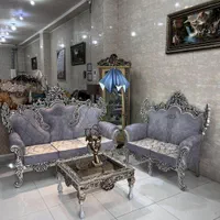 مبل سلطنتی گلشن هفت نفره|مبلمان خانگی و میز عسلی|شاهین‌شهر, پارک بانک استان|دیوار