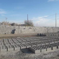 بلوک ته بسته و معمولی لوله بتنی نخودی شسته