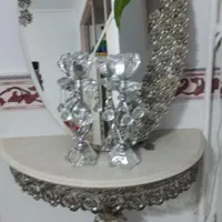 ایینه و شمعدان برنجی سالم