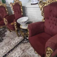 مبل کلاسیک ۹ نفره و به همراه بوفه و ساعت ایستاده|مبلمان خانگی و میز عسلی|تهران, شهرک تختی|دیوار